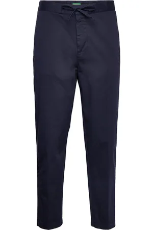 Benetton Trousers Bottoms Trousers Casual Blue