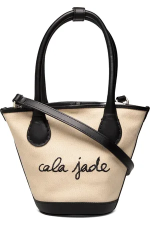 Cala Jade Sandhi Mini, Canvas, O Designers Small Shoulder Bags-crossbody Bags Cream