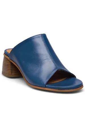 ANGULUS Sandals - Block Heels Sandal Med Hæl Blue