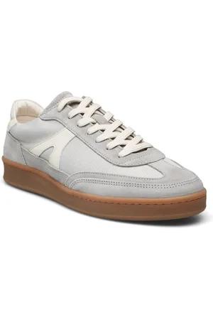 GARMENT PROJECT Liga - Light Grey Leather Mix Low-top Sneakers Grey