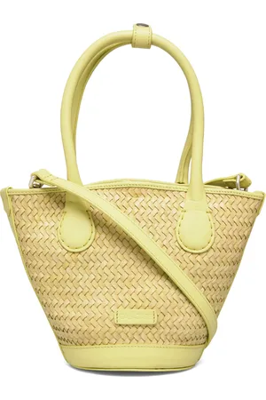 Cala Jade Sandhi Mini, Mellow Green Twill, O Designers Crossbody Bags Yellow