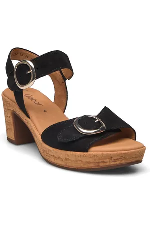 Gabor Ankle-Strap Sandal Sandal Med Hæl Black