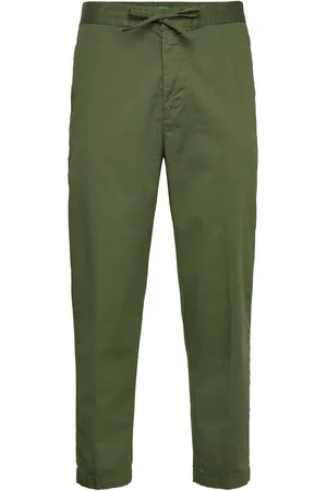Benetton Trousers Bottoms Trousers Casual Green