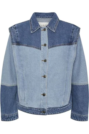 Y.A.S Blocka Ls Denim Jacket S. Jakke Denimjakke Blue