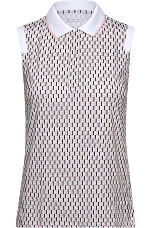 Röhnisch Deni Sleeveless Poloshirt Sport T-shirts & Tops Polos Beige
