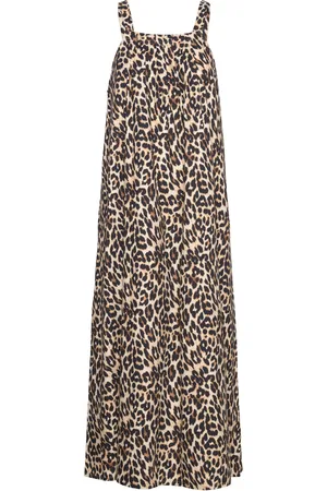 Lollys Laundry Lungoll Maxi Dress Sl Maxikjole Festkjole Beige