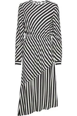 Lollys Laundry Rigall Midi Dress Ls Knælang Kjole Black