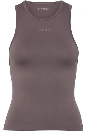 Björn Borg Borg Running Seamless Tank Tops T-shirts & Tops Sleeveless Brown