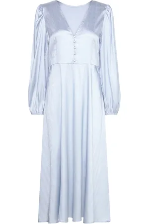 A-View Enitta Dress Knælang Kjole Blue
