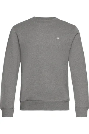 J Lindeberg M Crew Neck Sweat Designers Sweatshirts & Hoodies Sweatshirts Grey