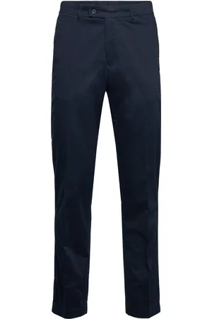 J Lindeberg Lois Cloud Satin Pants Designers Trousers Chinos Navy