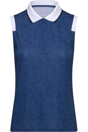 Röhnisch Deni Sleeveless Poloshirt Sport T-shirts & Tops Polos Blue