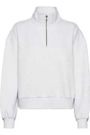 Vans Elevated Double Knit Mock Neck Sport Sweatshirts & Hoodies Sweatshirts Grey