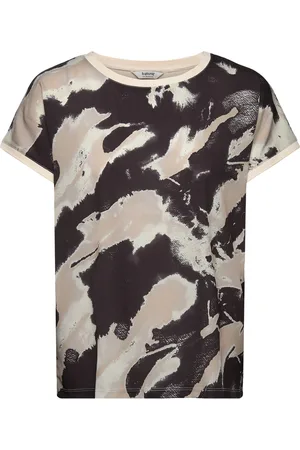 B YOUNG Bypanya Tshirt 8 - Tops T-shirts & Tops Short-sleeved Beige