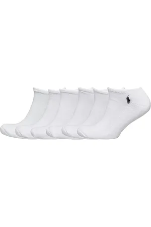 Ralph Lauren Cushi D Low-Cut-Sock 6-Pack Ankelstrømper Korte Strømper White