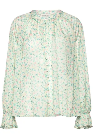 By Malina Celine Blouse Designers Blouses Long-sleeved Green