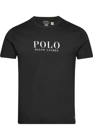 Ralph Lauren Logo Cotton Jersey Sleep Shirt Underwear Night & Loungewear Pyjama Tops Black