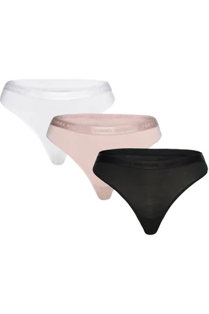 Tommy Hilfiger 3 Pack Thong G-streng Undertøj Black