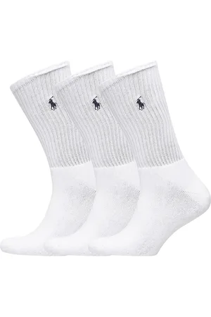 Ralph Lauren Crew Sock 3-Pack Underwear Socks Regular Socks White