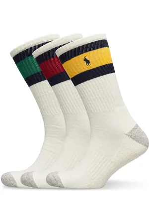 Ralph Lauren Striped-Cuff Crew Sock 3-Pack Underwear Socks Regular Socks Multi/patterned