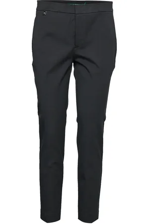 Ralph Lauren Stretch Cotton Skinny Pant Bottoms Trousers Straight Leg Black