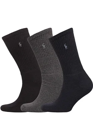 Ralph Lauren Crew Sock 3-Pack Underwear Socks Regular Socks Black