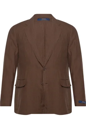 Ralph Lauren Polo Soft Modern Linen Suit Jacket Suits & Blazers Blazers Single Breasted Blazers Brown