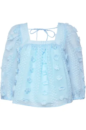 Hofmann Copenhagen Wenda Designers Blouses Short-sleeved Blue