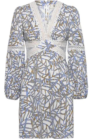 Diane von Furstenberg Dvf Kimmie Dress Kort Kjole Blue