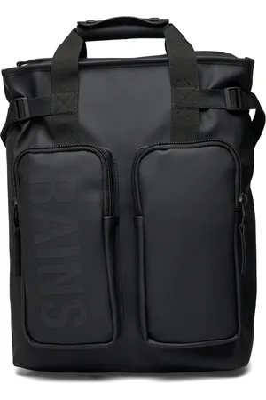 Rains Texel Tote Backpack W3 Designers Backpacks Black