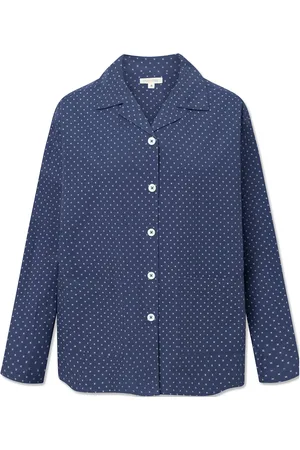Studio Feder Silja Shirt Tops Shirts Long-sleeved Navy