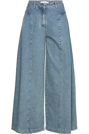 REMAIN Birger Christensen Denim Pants Designers Jeans Wide Blue