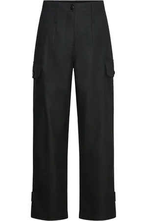 Samsøe Samsøe Salix Trousers 14930 Bottoms Trousers Cargo Pants Black
