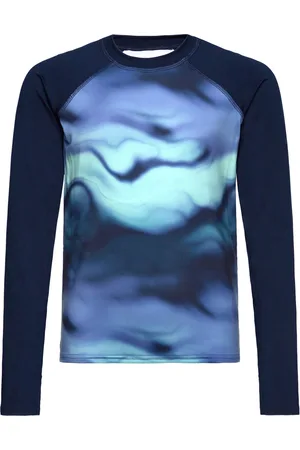 Columbia Sandy Shores Printed Ls Sunguard Sport Uv Clothing Uv Tops Navy
