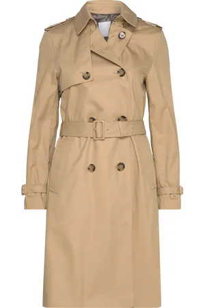 MANGO Classic Trench Coat With Belt Trenchcoat Frakke Beige