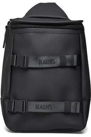 Rains Trail Sling Bag W3 Designers Backpacks Black