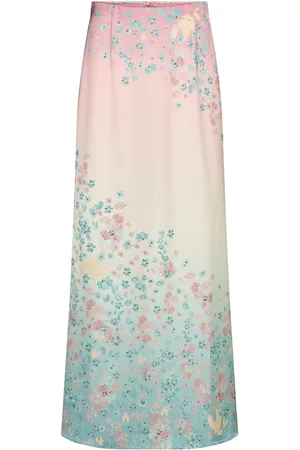 By Malina Tessa Satin Slip Maxi Skirt Designers Maxi Pink