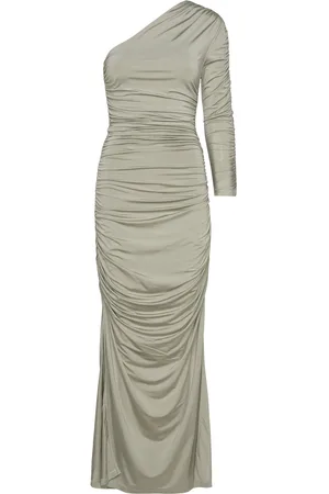 By Malina Aven Shoulder Jersey Maxi Dress Designers Maxi Dress Green