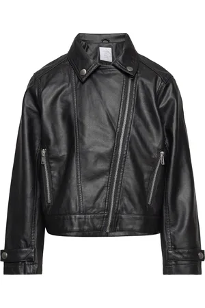 Lindex Jacket Biker Outerwear Jackets & Coats Leather Jacket Black