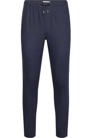 Solid Sdtaiz Pa Bottoms Trousers Casual Blue
