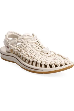 Keen Ke Uneek Canvas Natural Sport Sandals Flat