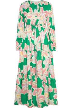 By Malina Casey Long Sleeve Maxi Dress Designers Maxi Dress Green