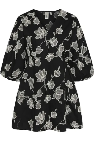 Y.A.S Contour 3/4 Dress - Ex Kort Kjole Black