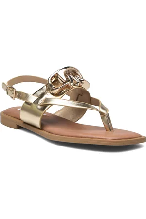Steve Madden Genie Sandal Flade Sandaler Gold