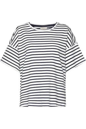 Freequent Fqpetri-Tee Tops T-shirts & Tops Short-sleeved Navy