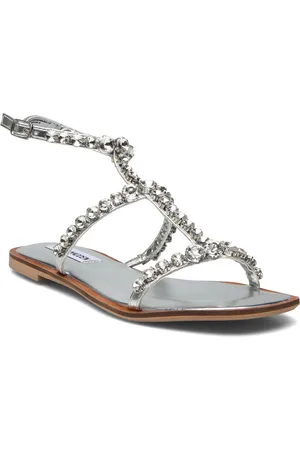 Steve Madden St Lucia Sandal Flade Sandaler Silver