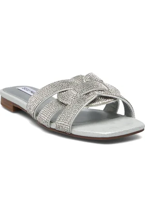 Steve Madden Vcay-R Sandal Flade Sandaler Silver
