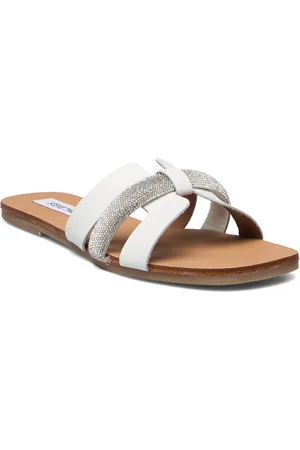 Steve Madden Edriah Sandal Flade Sandaler White