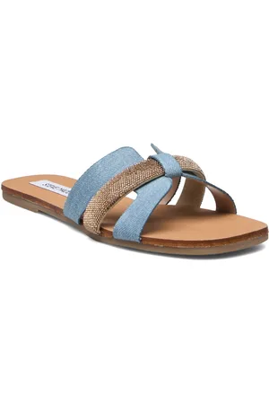 Steve Madden Edriah Sandal Flade Sandaler Blue