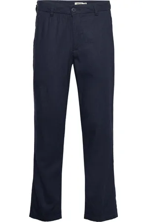 Solid Sdallan Liam Bottoms Trousers Casual Blue